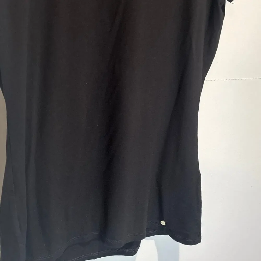 Ted Baker Tuline Black Short Sleeve Tee with Bow Accent - size 3 (US 8) - Picture 5 of 7